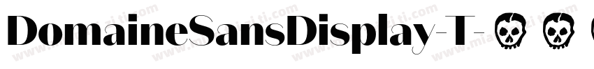 DomaineSansDisplay-T字体转换