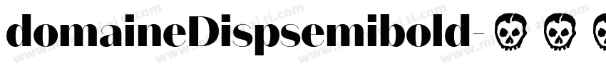 domaineDispsemibold字体转换