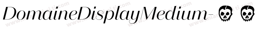 DomaineDisplayMedium字体转换