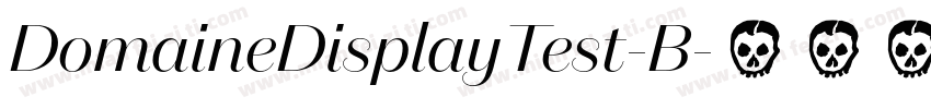 DomaineDisplayTest-B字体转换