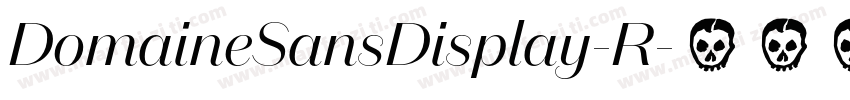 DomaineSansDisplay-R字体转换