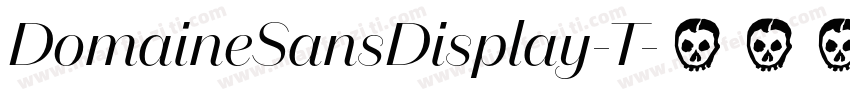 DomaineSansDisplay-T字体转换