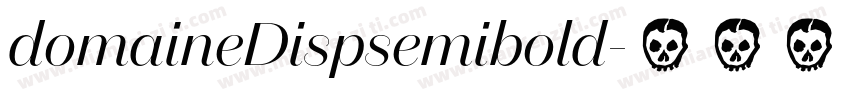 domaineDispsemibold字体转换