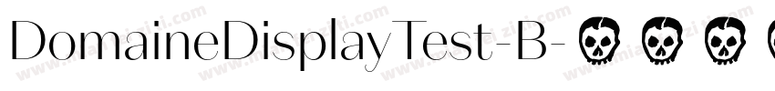 DomaineDisplayTest-B字体转换