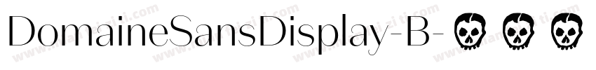 DomaineSansDisplay-B字体转换