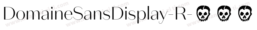 DomaineSansDisplay-R字体转换