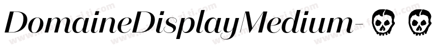 DomaineDisplayMedium字体转换