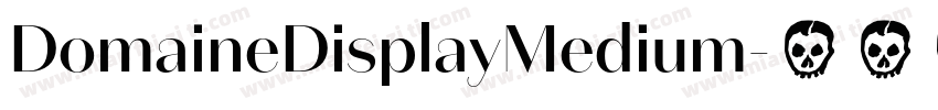 DomaineDisplayMedium字体转换