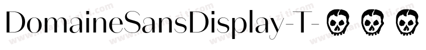DomaineSansDisplay-T字体转换
