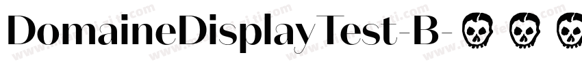 DomaineDisplayTest-B字体转换