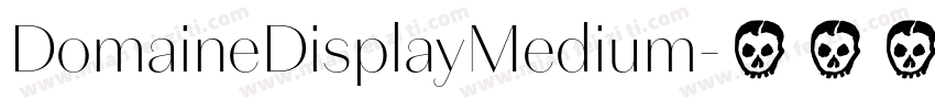 DomaineDisplayMedium字体转换