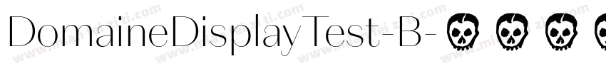 DomaineDisplayTest-B字体转换