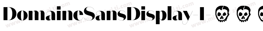 DomaineSansDisplay-I字体转换