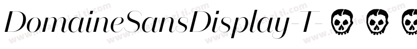 DomaineSansDisplay-T字体转换