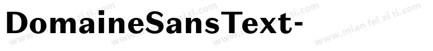 DomaineSansText字体转换