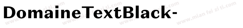 DomaineTextBlack字体转换