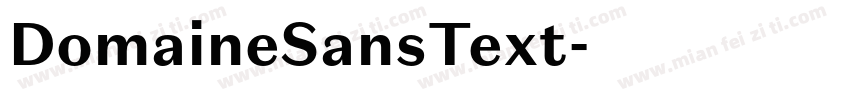 DomaineSansText字体转换
