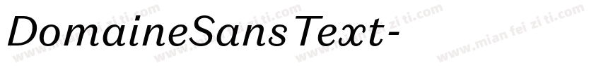 DomaineSansText字体转换