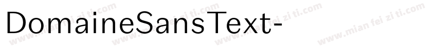 DomaineSansText字体转换