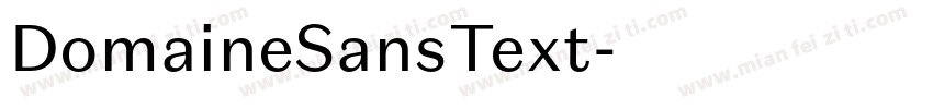 DomaineSansText字体转换