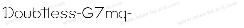 Doubtless-G7mq字体转换