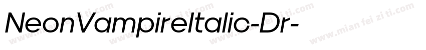 NeonVampireItalic-Dr字体转换