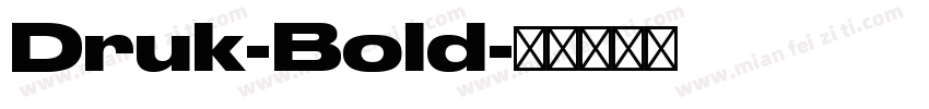 Druk-Bold字体转换