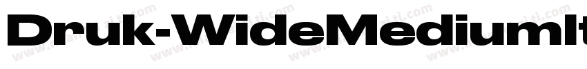 Druk-WideMediumItali字体转换