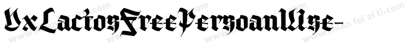 DxLactosFreePersoanlUse字体转换