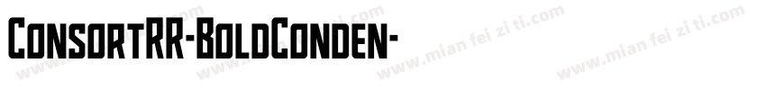 ConsortRR-BoldConden字体转换