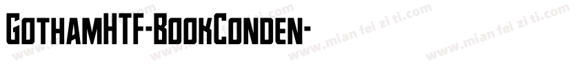 GothamHTF-BookConden字体转换