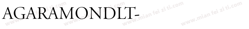 AGaramondLT字体转换