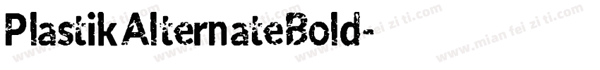 PlastikAlternateBold字体转换