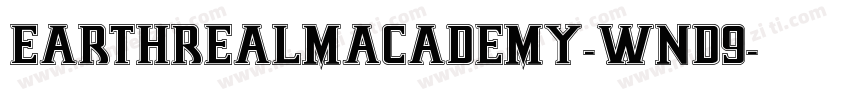 EarthrealmAcademy-WnD9字体转换