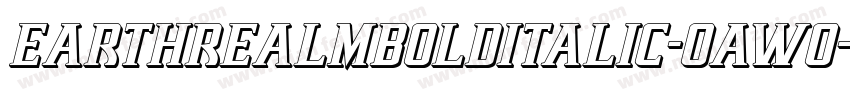 EarthrealmBoldItalic-OaWo字体转换