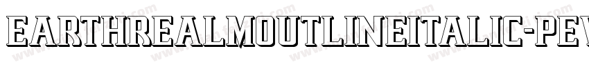 EarthrealmOutlineItalic-pEWv字体转换