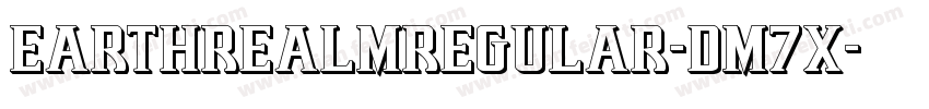 EarthrealmRegular-Dm7x字体转换