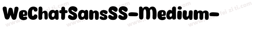 WeChatSansSS-Medium字体转换