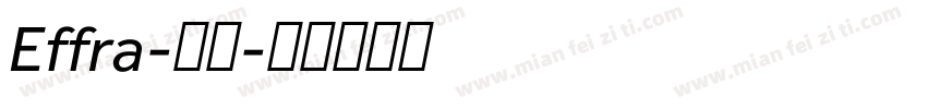 Effra-常规字体转换