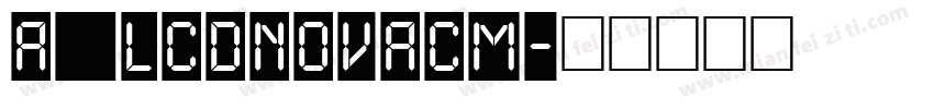 a_LCDNovaCm字体转换