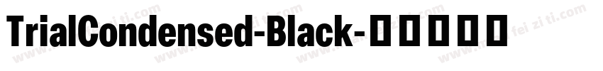 TrialCondensed-Black字体转换