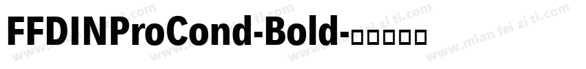 FFDINProCond-Bold字体转换