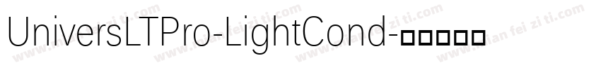 UniversLTPro-LightCond字体转换
