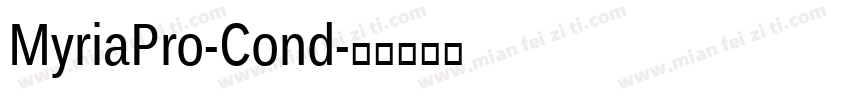 MyriaPro-Cond字体转换