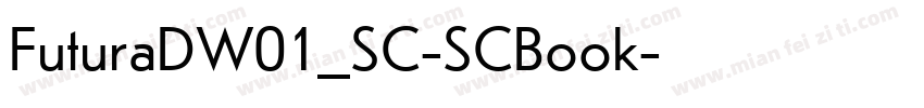 FuturaDW01_SC-SCBook字体转换
