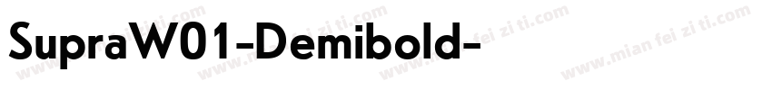 SupraW01-Demibold字体转换