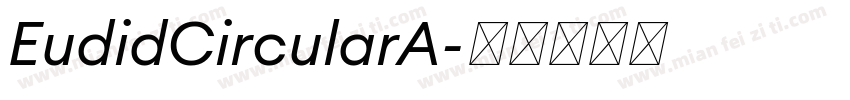 EudidCircularA字体转换