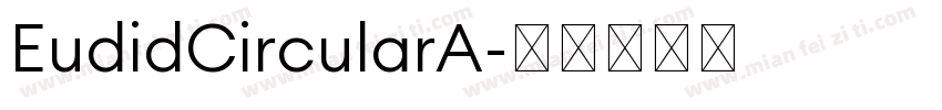 EudidCircularA字体转换