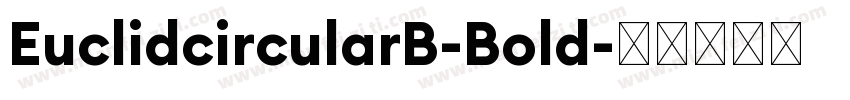 EuclidcircularB-Bold字体转换