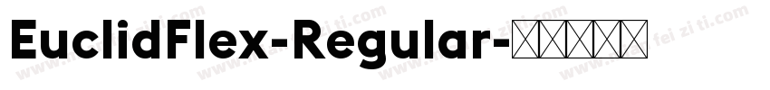EuclidFlex-Regular字体转换